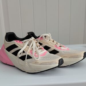 adidas Women's Beige, Pink & Black Running Sneakers